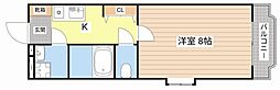 ピュア・クレール 1Kの間取図画像