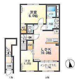 ルミナージュ 1LDKの間取図画像