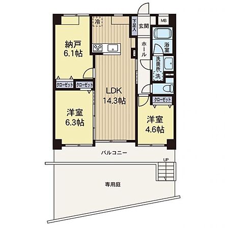 2SLDK 間取り