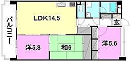 アルカンシエル 3LDKの間取図画像
