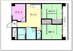 倖久三番町ビル 3DKの間取図画像