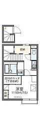 レオパレス幸玉 1Kの間取図画像