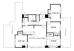 ライオンズマンション宮西壱番館 4LDKの間取図画像