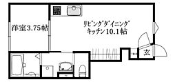 BELGRAVIA 鎌田駅前 PREMIUM 1LDKの間取図画像