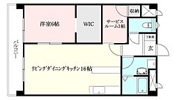 室町ビル室町ハイツ 1SLDKの間取図画像