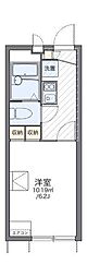 レオパレス室町 1Kの間取図画像