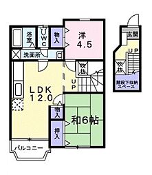 グリーングラス 2LDKの間取図画像