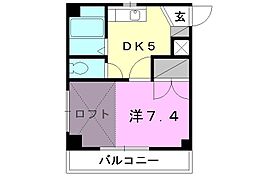 武田ビル 1DKの間取図画像