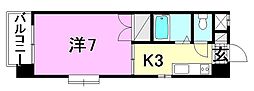 αNEXT山越 1Kの間取図画像