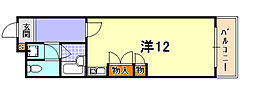 ライフ本山 ワンルームの間取図画像