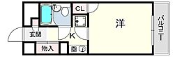 藤和シティコープ本山 ワンルームの間取図画像