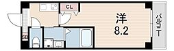 ディースクエア深江本町 1Kの間取図画像