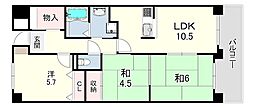ハートランド甲南 3LDKの間取図画像