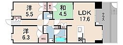 パークシュロス芦屋 3LDKの間取図画像