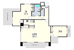 ハイツ住吉川公園 3LDKの間取図画像