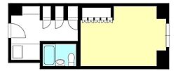 ステュディオ新大阪 ワンルームの間取図画像