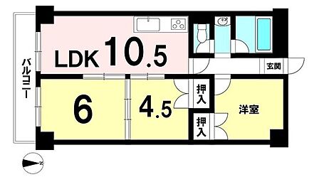 3LDK、60.48m2、バルコニー7.45m2南向き◆即日内覧可能です！いつでもご連絡ください♪水曜日も営業しております。