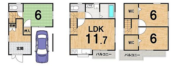 間取りを拡大表示