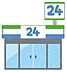 周辺：ファミリーマート三津屋中3丁目店 430m
