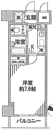 ガーラ落合南長崎 1Kの間取図画像