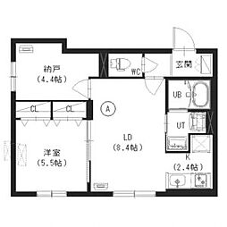 ラグジースペース本郷通南 2LDKの間取図画像
