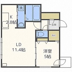 NTHOMES 1LDKの間取図画像