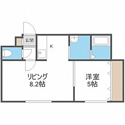 ドルチェヴィータ 1LDKの間取図画像