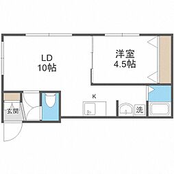 レジェーロ 1LDKの間取図画像