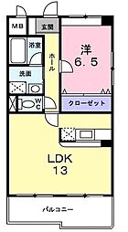グランコンフォート 1LDKの間取図画像