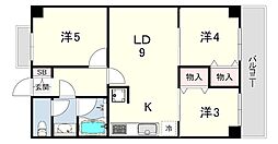 ライオンズマンション西明石 3LDKの間取図画像