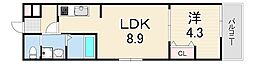 ALEGRIA垂水 1LDKの間取図画像