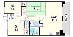 アプリーレ垂水 3LDKの間取図画像