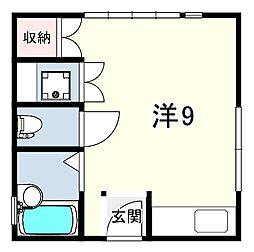 (株)メイセイフード ワンルームの間取図画像
