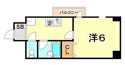 松下ハイツ・瑞穂通 1Kの間取図画像