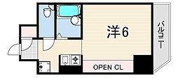 シャトル西神戸 ワンルームの間取図画像