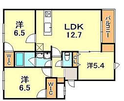 グルーブ五色山 3LDKの間取図画像