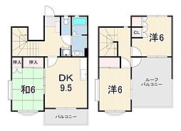 アグロス3号棟 3DKの間取図画像