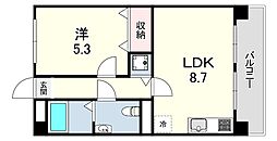 ソフィア朝霧 1LDKの間取図画像
