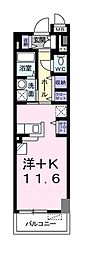 レジデンス神戸 ワンルームの間取図画像