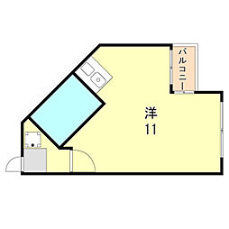 ステディ垂水 ワンルームの間取図画像