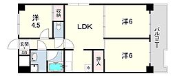 日宝アドニス塩屋 3LDKの間取図画像