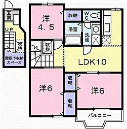 アレグラール2 3LDKの間取図画像