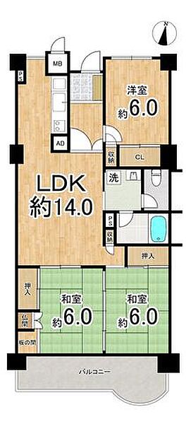 間取りを拡大表示