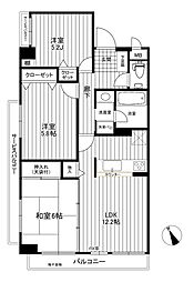マイキャッスル鷺沼南 3LDKの間取図画像