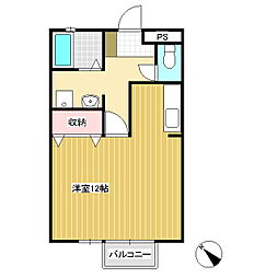 ソアラ22ドルミトリオ 1Kの間取図画像