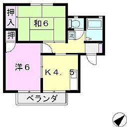 メゾンピステ 2Kの間取図画像