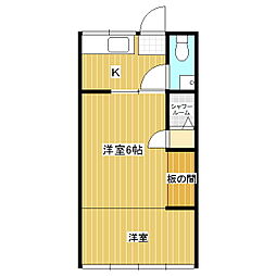 サクラハウス 2Kの間取図画像