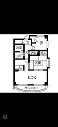 ドリーム菊水 2LDKの間取図画像