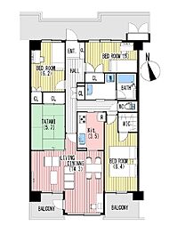モアクレストアルファス佐倉 4LDKの間取図画像