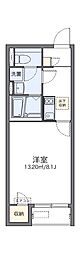 レオネクストクレスト旭 1Kの間取図画像